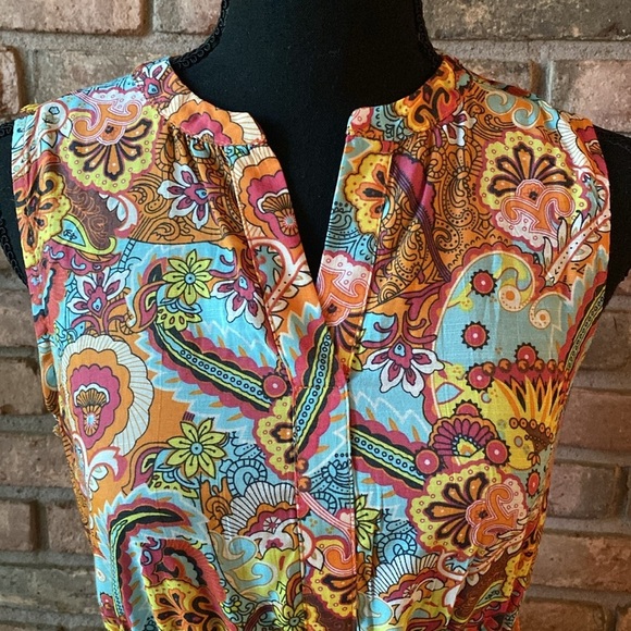 NY Collection Paisley Print Maxi Dress - Picture 2 of 14